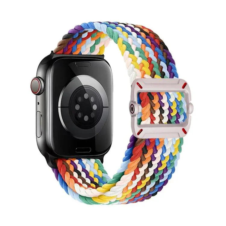 สายรัดนาฬิกาไนลอนถักหัวเข็มขัดกลไกสองห่วง สำหรับ Apple Watch 42mm / 41mm / 40mm / 38mm