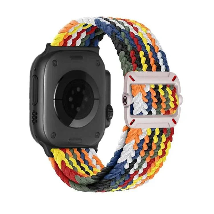 สายรัดนาฬิกาไนลอนถักหัวเข็มขัดกลไกสองห่วง สำหรับ Apple Watch 42mm / 41mm / 40mm / 38mm