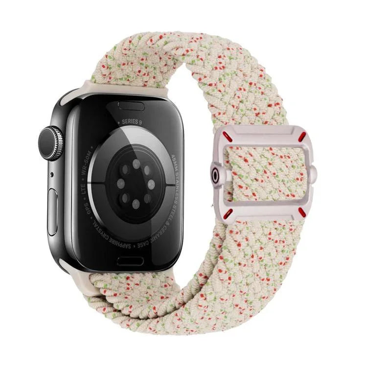 สายรัดนาฬิกาไนลอนถักหัวเข็มขัดกลไกสองห่วง สำหรับ Apple Watch 42mm / 41mm / 40mm / 38mm
