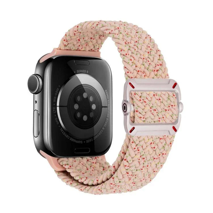 สายรัดนาฬิกาไนลอนถักหัวเข็มขัดกลไกสองห่วง สำหรับ Apple Watch 42mm / 41mm / 40mm / 38mm