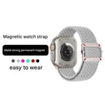 สายรัดนาฬิกาไนลอนถักหัวเข็มขัดกลไกสองห่วง สำหรับ Apple Watch 46mm / 49mm / 45mm / 44mm