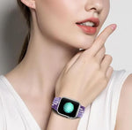 สายรัดนาฬิกาไนลอนถักหัวเข็มขัดกลไกสองห่วง สำหรับ Apple Watch 42mm / 41mm / 40mm / 38mm