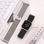 สายรัดนาฬิกาไนลอนถักสามเส้นพร้อมหัวเข็มขัดร่ม xDfind สำหรับ Apple Watch 42 / 44 / 45 / 46 / 49 มม. สำหรับ Apple Watch 38 / 40 / 41 / S10 42 มม.