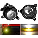 T11 2pcs/Pack 55W 3 inch High Power Dual Lens Fog Light, Low Holder for LADA Priora 2007-2013, High Holder for LADA VAZ 2170 / 2171 / 2072, Left and Right Oblique Angle for LADA 2190 / 2192