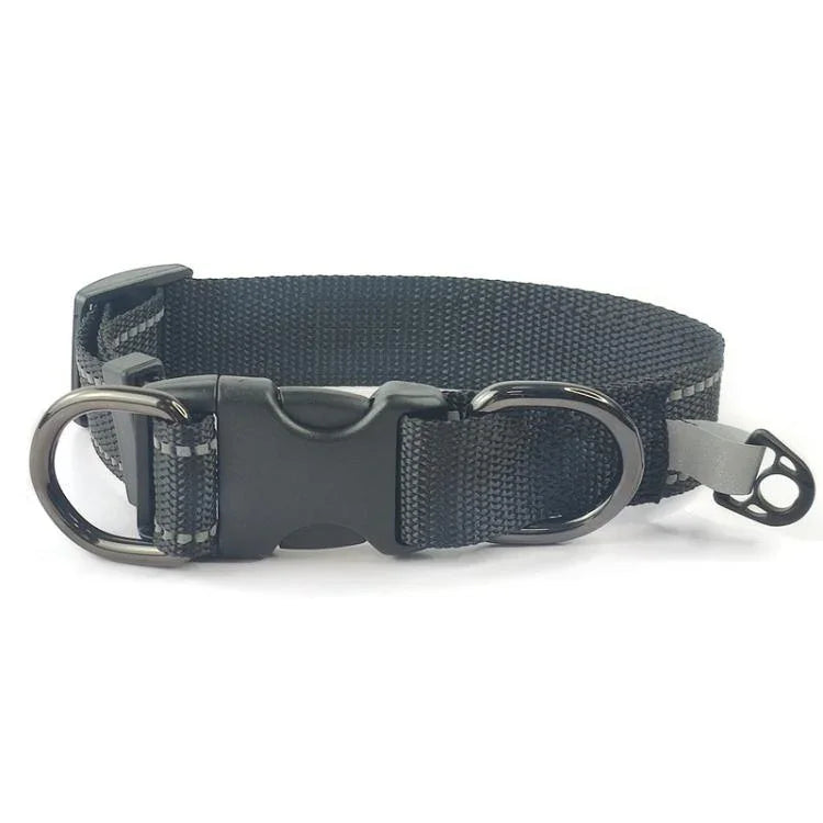 Pet Reflective Collar Nylon Black Buckle, S, M, L, Nylon Collar, S, Nylon Collar, M, Nylon Collar, L