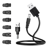 อะแดปเตอร์แปลงปลั๊ก DC 5.5 x 2.1 มม. ตัวเมียเป็นหัวโกนไฟฟ้า ชุด 7 ชิ้น / ชุด 8 ชิ้น / ชุด