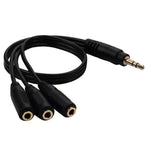 3 in 1 DC 3.5mm Audio Cable with Stereo, 3.5mm