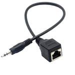 สายอะแดปเตอร์แจ็ค 3.5 มม. ตัวผู้เป็นพอร์ตเครือข่าย RJ45 ตัวเมีย สำหรับหน้าจอสัมผัส Thunderstone