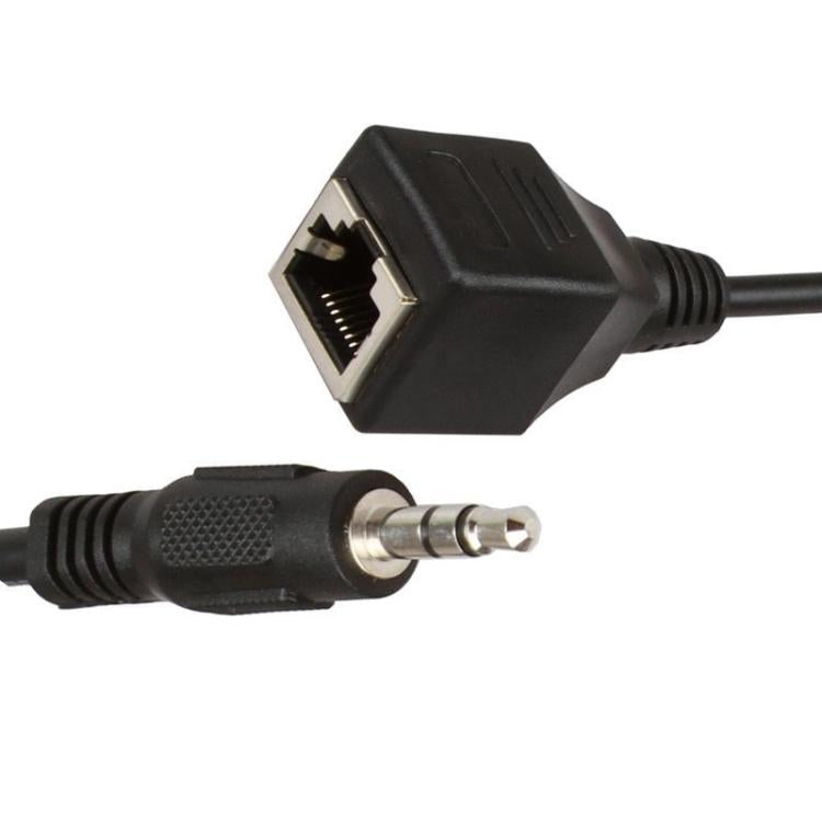 สายอะแดปเตอร์แจ็ค 3.5 มม. ตัวผู้เป็นพอร์ตเครือข่าย RJ45 ตัวเมีย สำหรับหน้าจอสัมผัส Thunderstone
