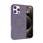 Kalebol Metal Lens Frame MagSafe Frosted PC Phone Case, For iPhone 16 Pro, For iPhone 16 Plus, For iPhone 16, For iPhone 15 Pro Max, For iPhone 15 Pro
