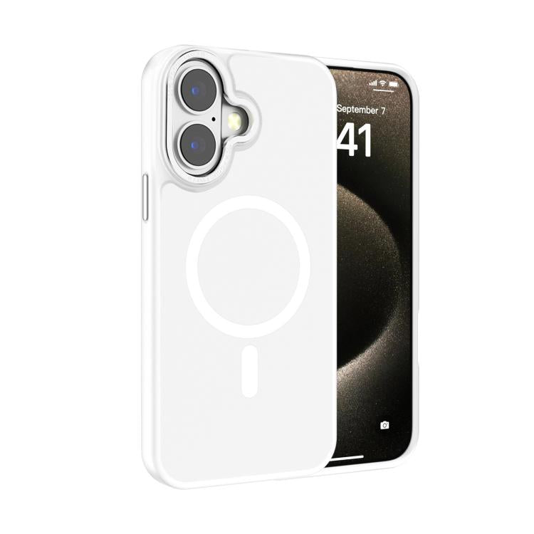 Kalebol Metal Lens Frame MagSafe Frosted PC Phone Case, For iPhone 16 Pro, For iPhone 16 Plus, For iPhone 16, For iPhone 15 Pro Max, For iPhone 15 Pro
