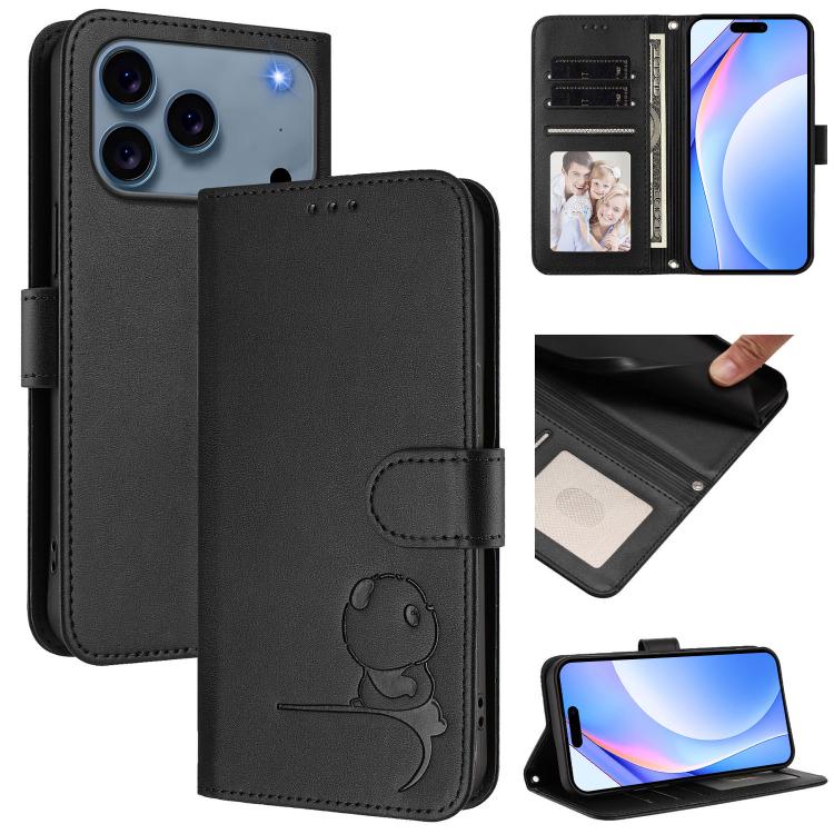 เคสโทรศัพท์หนัง Litter Panda ปั๊มลาย RFID พร้อมสายคล้อง สำหรับ iPhone 17e / 16e, สำหรับ iPhone 17 Pro Max, สำหรับ iPhone 17 Pro, สำหรับ iPhone 17, สำหรับ iPhone Air, สำหรับ iPhone 16 Pro Max, สำหรับ iPhone 16 Pro, สำหรับ iPhone 16 Plus