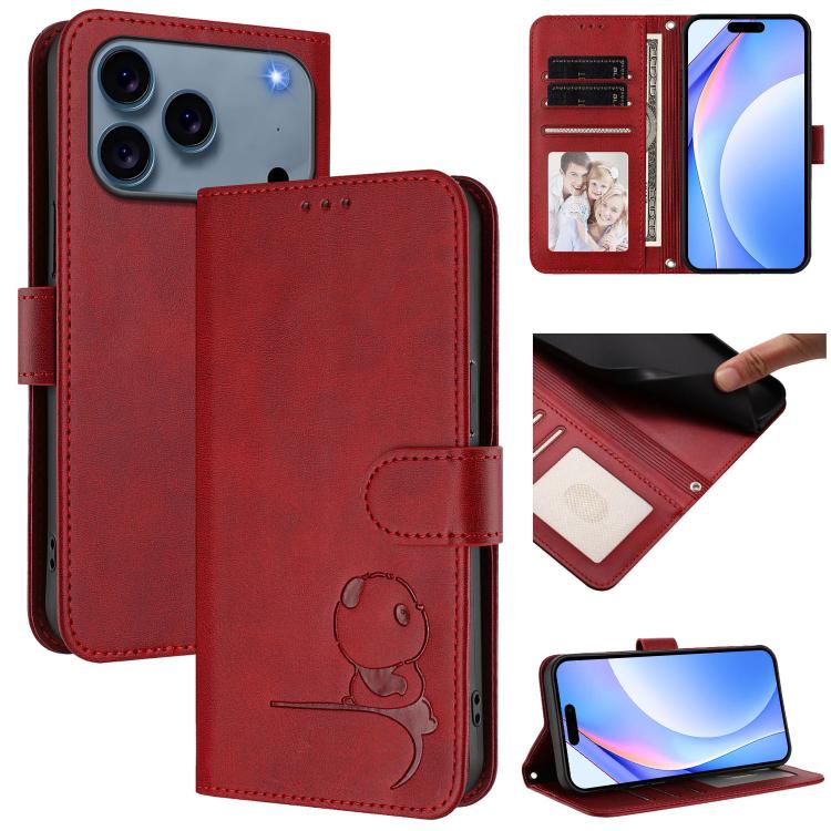 เคสโทรศัพท์หนัง Litter Panda ปั๊มลาย RFID พร้อมสายคล้อง สำหรับ iPhone 17e / 16e, สำหรับ iPhone 17 Pro Max, สำหรับ iPhone 17 Pro, สำหรับ iPhone 17, สำหรับ iPhone Air, สำหรับ iPhone 16 Pro Max, สำหรับ iPhone 16 Pro, สำหรับ iPhone 16 Plus