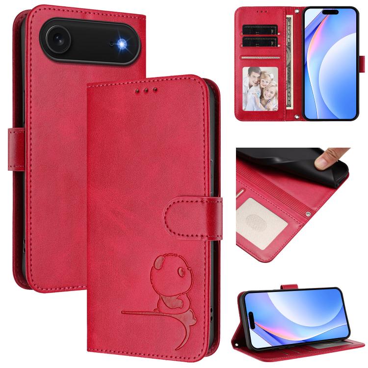 เคสโทรศัพท์หนัง Litter Panda ปั๊มลาย RFID พร้อมสายคล้อง สำหรับ iPhone 17e / 16e, สำหรับ iPhone 17 Pro Max, สำหรับ iPhone 17 Pro, สำหรับ iPhone 17, สำหรับ iPhone Air, สำหรับ iPhone 16 Pro Max, สำหรับ iPhone 16 Pro, สำหรับ iPhone 16 Plus