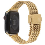 สายรัดนาฬิกาโลหะตาข่ายเหล็กพร้อมหัวเข็มขัดแม่เหล็ก สำหรับ Apple Watch 46 มม. / 49 มม. / 45 มม. / 44 มม. สำหรับ Apple Watch 42 มม. / 41 มม. / 40 มม. / 38 มม.