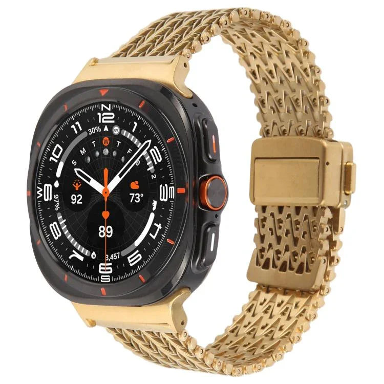 สายรัดนาฬิกาโลหะตาข่ายสตีลพร้อมหัวล็อกแม่เหล็ก สำหรับ Samsung Galaxy Watch Ultra 47 มม. / Ultra 2025