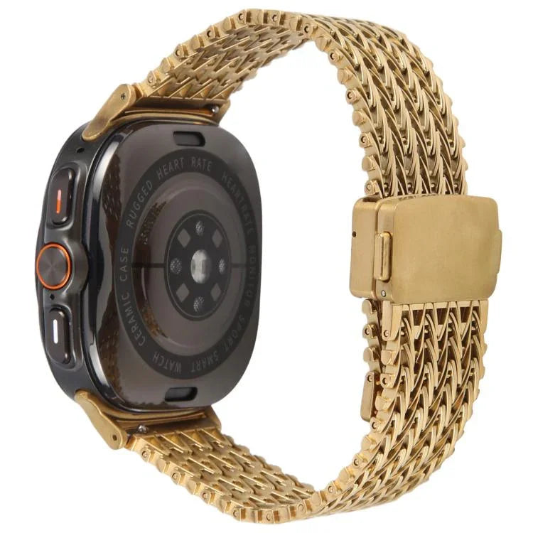 สายรัดนาฬิกาโลหะตาข่ายสตีลพร้อมหัวล็อกแม่เหล็ก สำหรับ Samsung Galaxy Watch Ultra 47 มม. / Ultra 2025