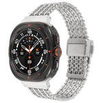 สายรัดนาฬิกาโลหะตาข่ายสตีลพร้อมหัวล็อกแม่เหล็ก สำหรับ Samsung Galaxy Watch Ultra 47 มม. / Ultra 2025