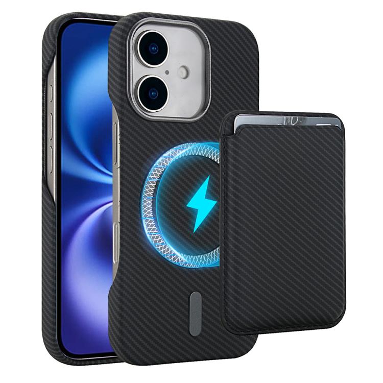 เคสโทรศัพท์ที่ใส่บัตรแม่เหล็ก Carbon Fiber MagSafe สำหรับ iPhone 17 Pro Max, สำหรับ iPhone 17 Pro, สำหรับ iPhone 17, สำหรับ iPhone Air, สำหรับ iPhone 16 Pro Max, iPhone 16 Pro, สำหรับ iPhone 16 Plus, สำหรับ iPhone 16, สำหรับ iPhone 15 Pro Max