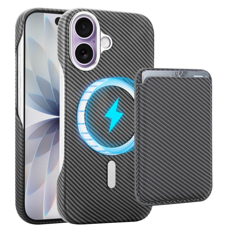 เคสโทรศัพท์ที่ใส่บัตรแม่เหล็ก Carbon Fiber MagSafe สำหรับ iPhone 17 Pro Max, สำหรับ iPhone 17 Pro, สำหรับ iPhone 17, สำหรับ iPhone Air, สำหรับ iPhone 16 Pro Max, iPhone 16 Pro, สำหรับ iPhone 16 Plus, สำหรับ iPhone 16, สำหรับ iPhone 15 Pro Max