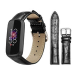 xDfind Bamboo Texture Pin Buckle Leather Watch Band, For Fitbit Charge 6 / 5 18mm, For Fitbit Inspire 3 12mm, For Fitbit Versa 4 / 3 / Sense2 / 1 20mm, For Fitbit Luxe / Special Edition 12mm, For Fitbit Inspire 2 / Ace 3 14mm                           ...