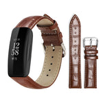 xDfind Bamboo Texture Pin Buckle Leather Watch Band, For Fitbit Charge 6 / 5 18mm, For Fitbit Inspire 3 12mm, For Fitbit Versa 4 / 3 / Sense2 / 1 20mm, For Fitbit Luxe / Special Edition 12mm, For Fitbit Inspire 2 / Ace 3 14mm                           ...