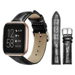 xDfind Bamboo Texture Pin Buckle Leather Watch Band, For Fitbit Charge 6 / 5 18mm, For Fitbit Inspire 3 12mm, For Fitbit Versa 4 / 3 / Sense2 / 1 20mm, For Fitbit Luxe / Special Edition 12mm, For Fitbit Inspire 2 / Ace 3 14mm                           ...