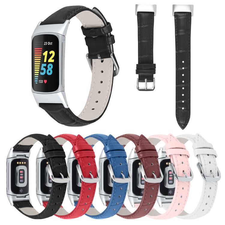 xDfind Bamboo Texture Pin Buckle Leather Watch Band, For Fitbit Charge 6 / 5 18mm, For Fitbit Inspire 3 12mm, For Fitbit Versa 4 / 3 / Sense2 / 1 20mm, For Fitbit Luxe / Special Edition 12mm, For Fitbit Inspire 2 / Ace 3 14mm                           ...