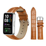 xDfind Bamboo Texture Pin Buckle Leather Watch Band, For Huawei Watch Fit 5 / Fit 5 Pro 20mm, For Huawei Band 10 / 9 / 8 14mm, For Huawei Watch D2 22mm