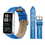 xDfind Bamboo Texture Pin Buckle Leather Watch Band, For Huawei Watch Fit 5 / Fit 5 Pro 20mm, For Huawei Band 10 / 9 / 8 14mm, For Huawei Watch D2 22mm