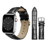สายรัดนาฬิกาหนังพร้อมหัวเข็มขัดหมุดลายไม้ไผ่ xDfind สำหรับ Apple Watch 42 / 44 / 45 / 46 / 49 มม. สำหรับ Apple Watch 38 / 40 / 41 / S10 42 มม.