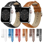 สายรัดนาฬิกาหนังพร้อมหัวเข็มขัดหมุดลายไม้ไผ่ xDfind สำหรับ Apple Watch 42 / 44 / 45 / 46 / 49 มม. สำหรับ Apple Watch 38 / 40 / 41 / S10 42 มม.