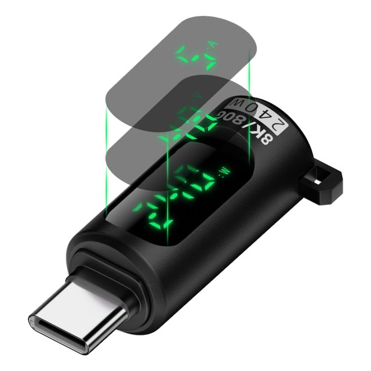 อะแดปเตอร์ Type-C เป็น Type-C 240W พร้อมจอดิจิทัลและสวิตช์