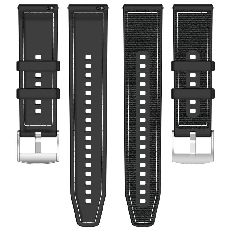 xDfind Hybrid Nylon Braid Silicone Watch Band, 22mm For Xiaomi Watch S3 / 2 Pro / S2 / S1, 22mm For Xiaomi Haylou?Watch S001 / LS02 Pro, 20mm For Xiaomi Haylou RS4 Plus LS11 / LS12