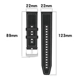 xDfind Hybrid Nylon Braid Silicone Watch Band, For Amazfit T-Rex 3 22mm