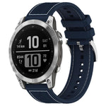 xDfind Hybrid Nylon Braid Silicone Watch Band, For Garmin Fenix 8/7X/6X/5X 26mm, For Garmin Fenix 8/7/6/5 22mm, For Garmin Forerunner 220/235/735/735XT 20mm, For Garmin Forerunner 35/30/35J 20mm