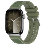 สายรัดนาฬิกาซิลิโคนผสมไนลอนถัก xDfind สำหรับ Apple Watch 42 / 44 / 45 / 46 / 49 มม. 22 มม. สำหรับ Apple Watch 38 / 40 / 41 / S10 42 มม. 20 มม.