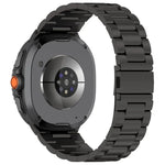 สายรัดนาฬิกาโลหะผสมไทเทเนียมหัวเข็มขัดแบนสามลูก สำหรับ Samsung Galaxy Watch8 / Watch8 Classic, สำหรับ Samsung Galaxy Fit3 / SM-R390