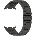 สายรัดนาฬิกาโลหะผสมไทเทเนียมหัวเข็มขัดแบนสามลูก สำหรับ Samsung Galaxy Watch8 / Watch8 Classic, สำหรับ Samsung Galaxy Fit3 / SM-R390