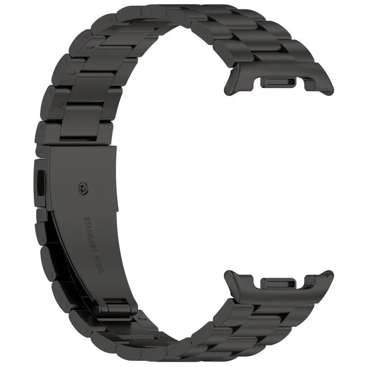 สายรัดนาฬิกาโลหะผสมไทเทเนียมหัวเข็มขัดแบนสามลูก สำหรับ Samsung Galaxy Watch8 / Watch8 Classic, สำหรับ Samsung Galaxy Fit3 / SM-R390