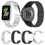 สายรัดนาฬิกาโลหะผสมไทเทเนียมหัวเข็มขัดแบนสามลูก สำหรับ Samsung Galaxy Watch8 / Watch8 Classic, สำหรับ Samsung Galaxy Fit3 / SM-R390