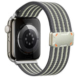 สายรัดนาฬิกาไนลอนพร้อมหัวเข็มขัดแม่เหล็ก Mecha Armor สำหรับ Apple Watch 46 มม. / 49 มม. / 45 มม. / 44 มม. สำหรับ Apple Watch 42 มม. / 41 มม. / 40 มม. / 38 มม.