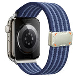 สายรัดนาฬิกาไนลอนพร้อมหัวเข็มขัดแม่เหล็ก Mecha Armor สำหรับ Apple Watch 46 มม. / 49 มม. / 45 มม. / 44 มม. สำหรับ Apple Watch 42 มม. / 41 มม. / 40 มม. / 38 มม.