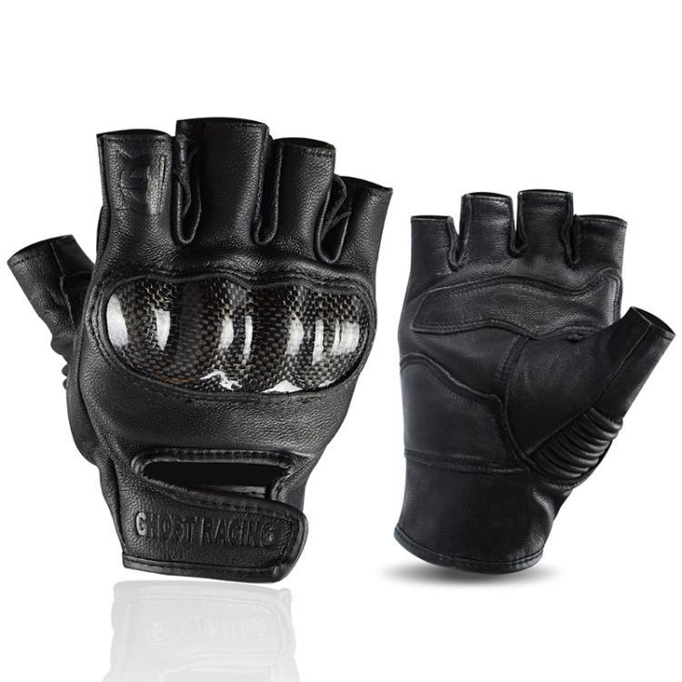 GHOST RACING GR-BZ01 Summer Off-road Riding Protective Breathable Motorcycle Half-finger Gloves, M, L, XL