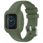 xDfind Silver Steel Buckle Solid Color Silicone Watch Band, For GarminFit JR3 / Garmin Vivofit JR 3