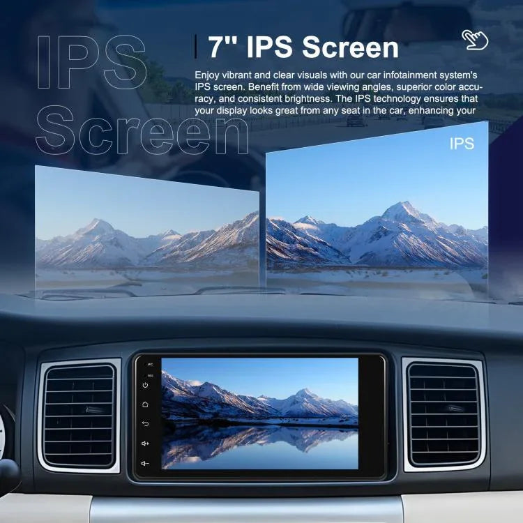 สำหรับ Toyota COROLLA เครื่องเล่นรถยนต์ Android 15 ขนาด 7 นิ้ว รองรับ CarPlay ไร้สาย เครื่องเล่นกลางรถยนต์ พร้อมระบบนำทาง, รุ่นมาตรฐาน, รุ่นมาตรฐาน+ AHD+ ไมโครโฟน