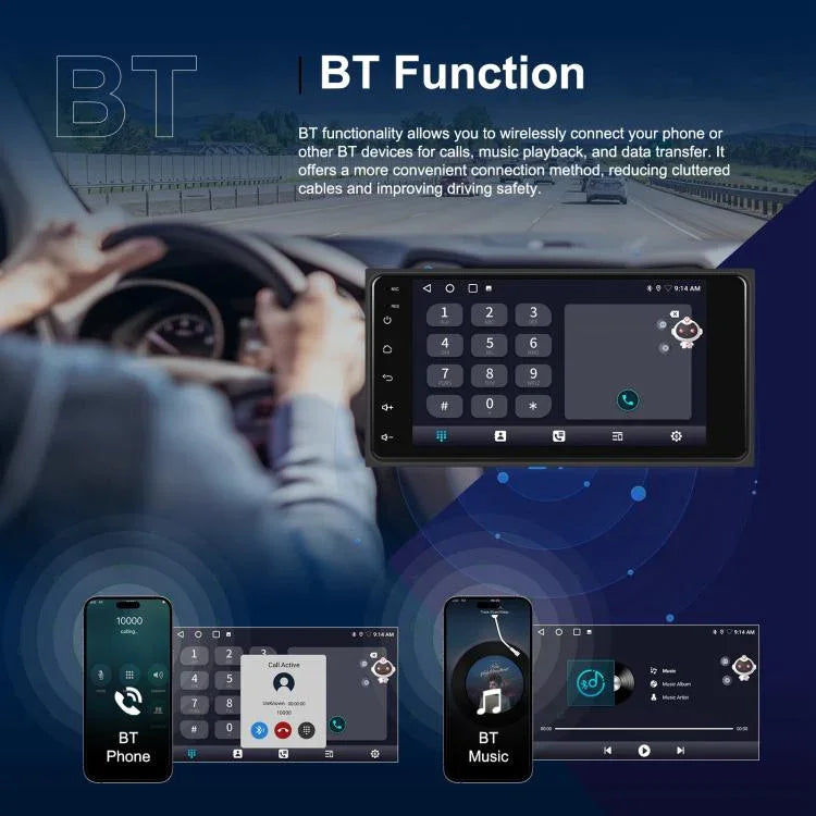 สำหรับ Toyota COROLLA เครื่องเล่นรถยนต์ Android 15 ขนาด 7 นิ้ว รองรับ CarPlay ไร้สาย เครื่องเล่นกลางรถยนต์ พร้อมระบบนำทาง, รุ่นมาตรฐาน, รุ่นมาตรฐาน+ AHD+ ไมโครโฟน