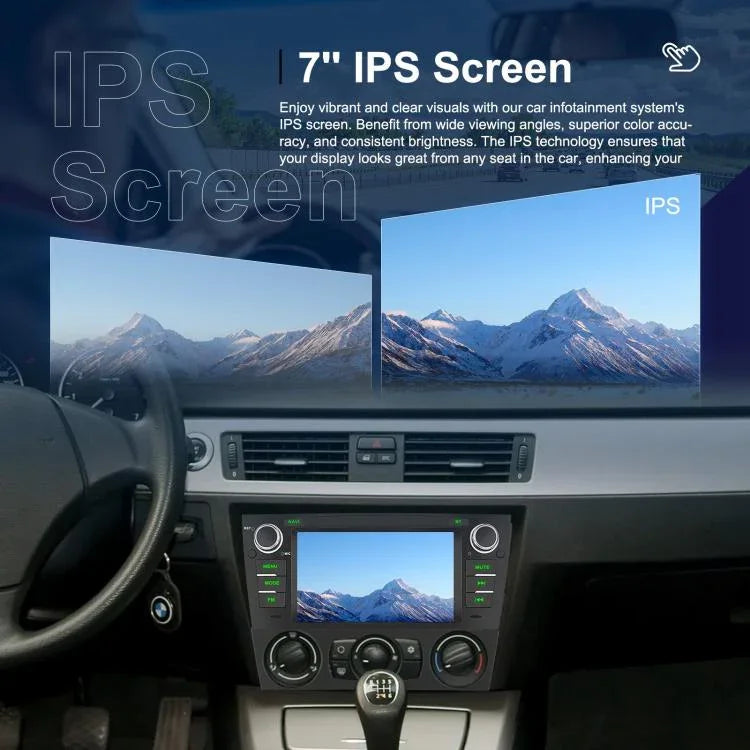 For BMW 3 Series E90 Android 15 7 inch Car CarPlay Car Navigation Reversing Image Integrated Machine, Standard, Standard+AHD+Microphone