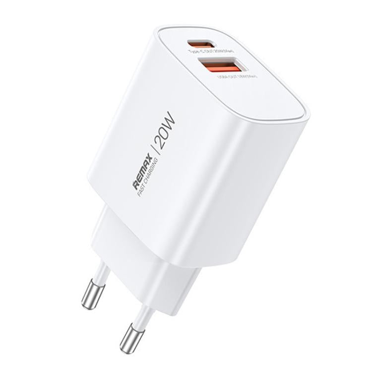 REMAX U187-AC ที่ชาร์จเร็ว GaN 20W USB และ Type-C, ปลั๊ก EU, ปลั๊ก UK