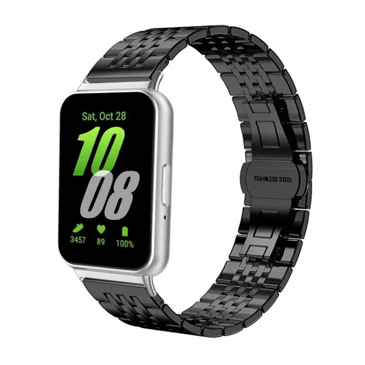 สายสแตนเลสสตีลแข็ง xDfind แบบเม็ดเจ็ด สำหรับ Samsung Galaxy Watch Ultra / Ultra 2025, Samsung Galaxy Watch8 / Watch8 Classic, Samsung Galaxy Watch 7 / 6 / 5 / FE, Samsung Galaxy Fit3 SM-R390